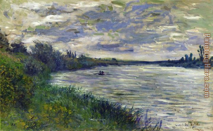 The Seine near Vetheuil Stormy Weather painting - Claude Monet The Seine near Vetheuil Stormy Weather art painting
